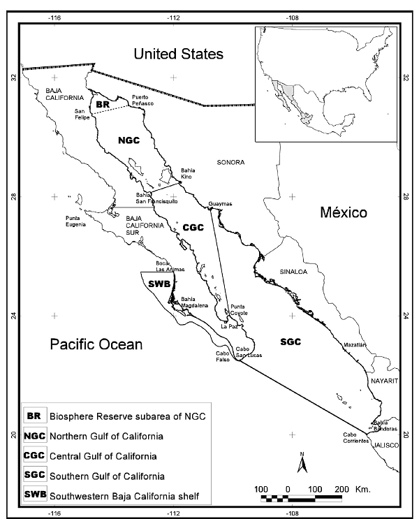 Map of the Regions of the Gulf