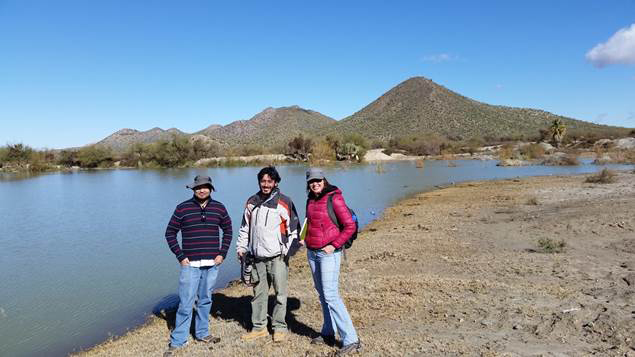 RRamon Rameriz, Miguel Gregada and Marie Long at Quitovac Oases